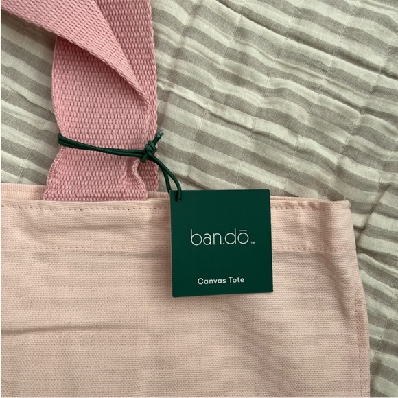 Ban.do “One Day at a Time” Canvas Tote Bag - Pink - NWT - Picture 3 of 6
